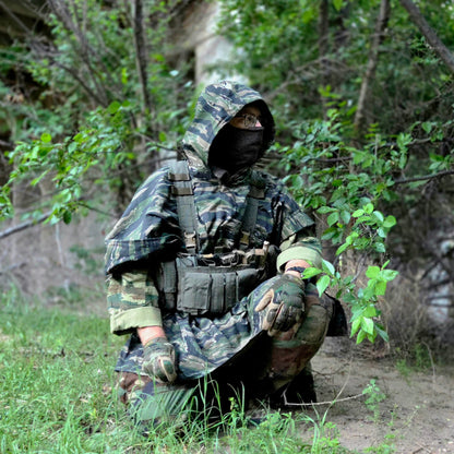 The GUERRILLA Poncho in Vietnam Jungle Tigerstripe