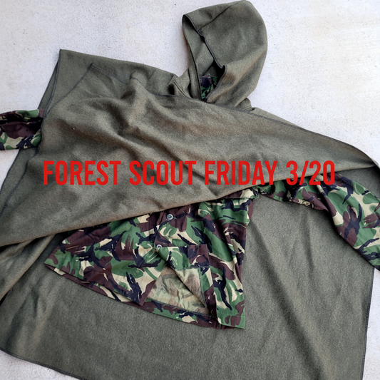 Forest Scout Wool Poncho