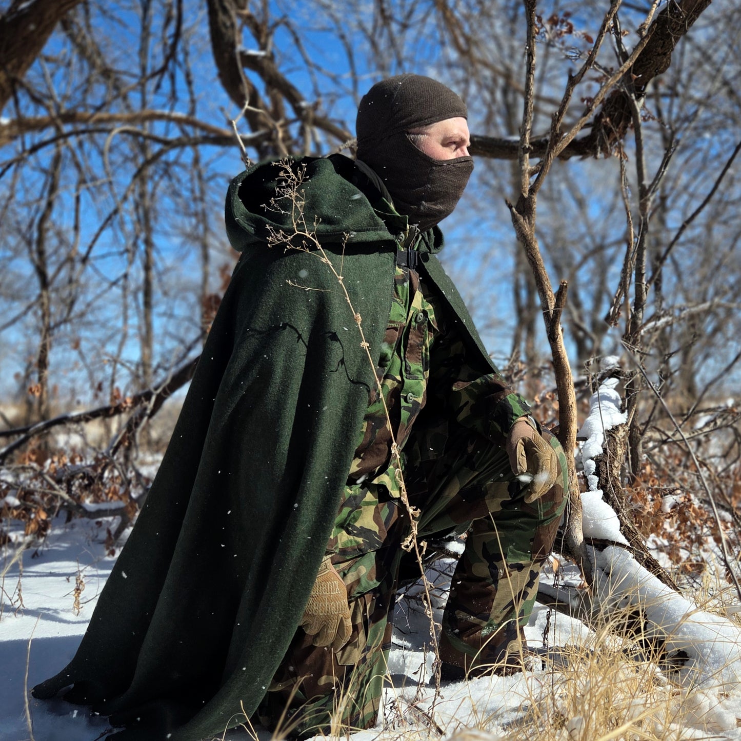 Hunter Green Field Cloak