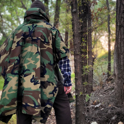 The GUERRILLA Poncho in M81 Woodland Ripstop