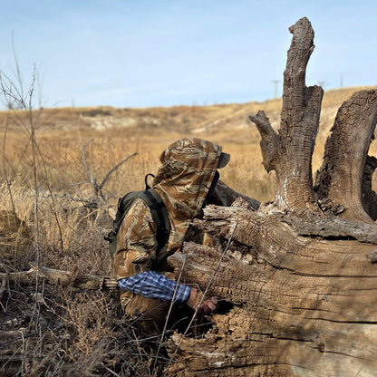 The GUERRILLA Poncho in Desert Tigerstripe