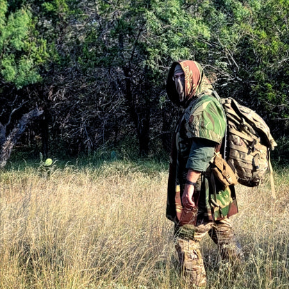 The GUERRILLA Poncho in Rhodesian Brushstroke Ripstop